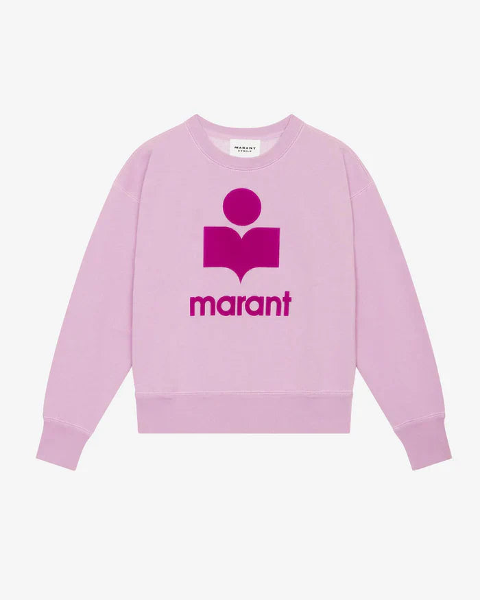 Isabel Marant  -  Pull à logo rose-lilas femme