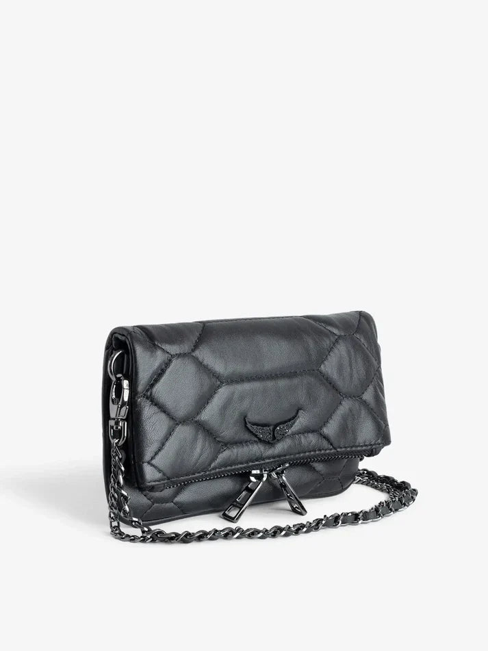 Zadig & Voltaire  -  Sac rocky noir matelassé femme
