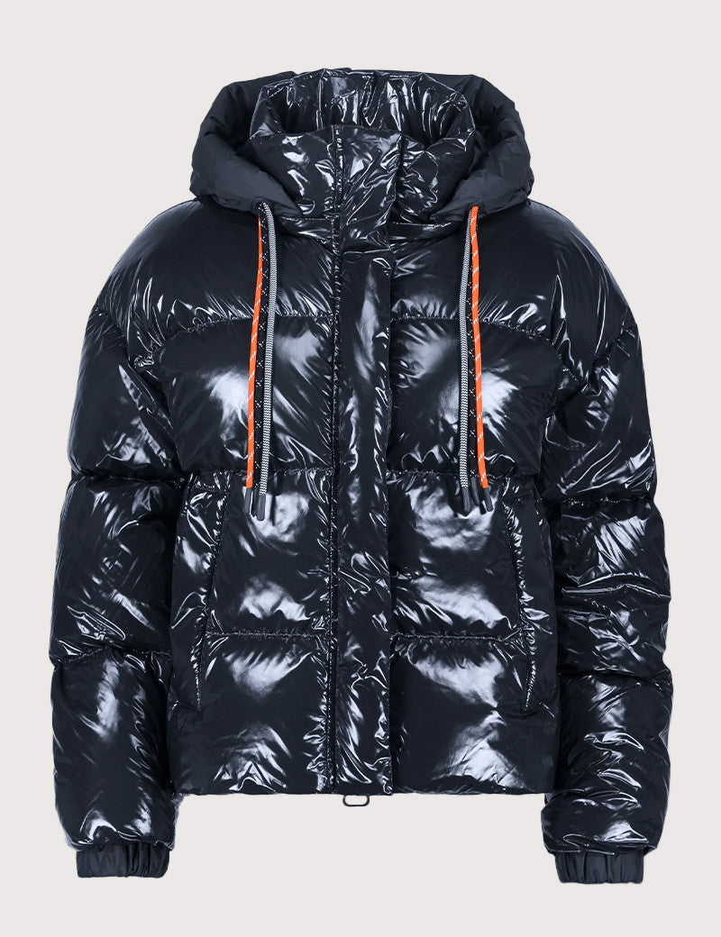 Gertrude  -  Doudoune bleue brillante femme