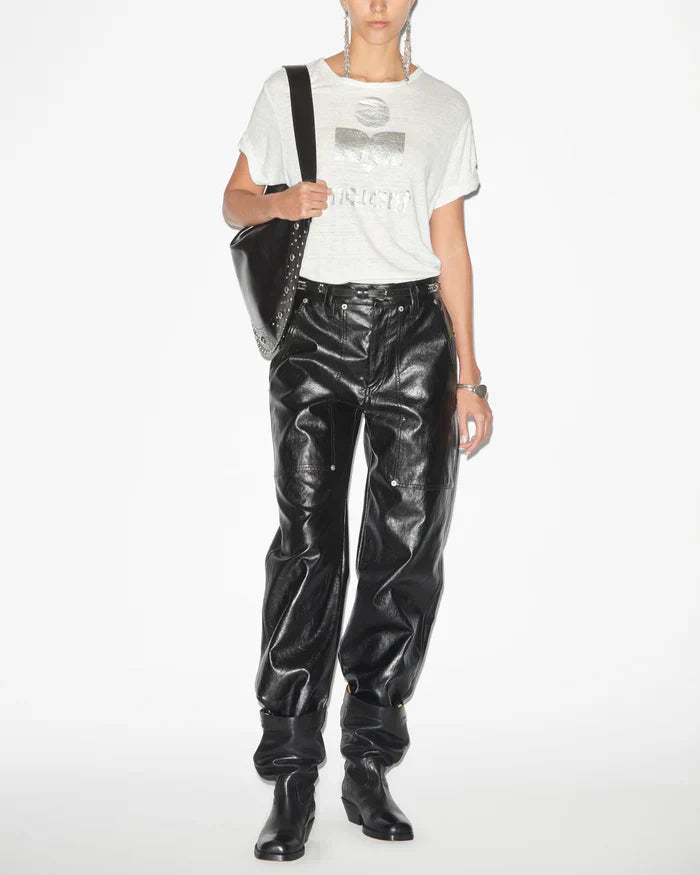 Isabel Marant - teeshirt femme blanc/argent